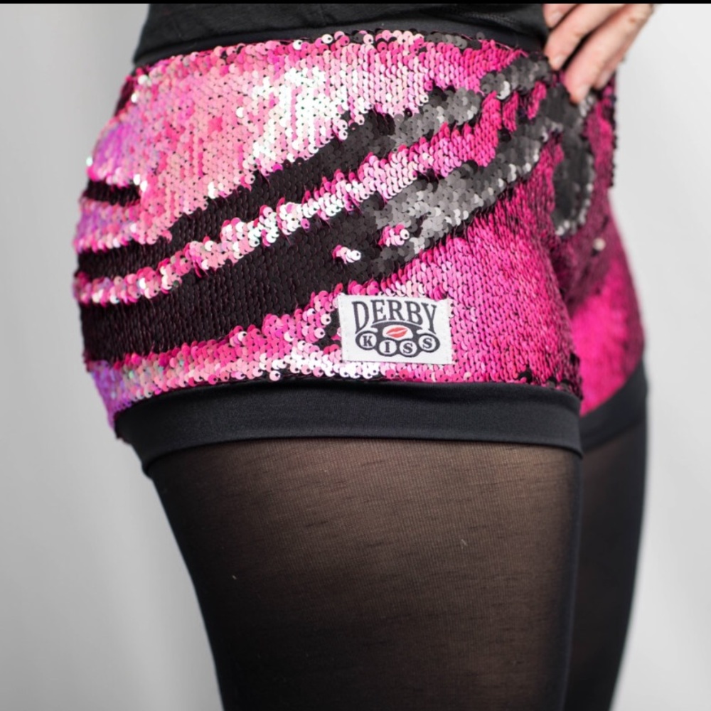 DerbyKiss Color Shifting Sequin Shorts